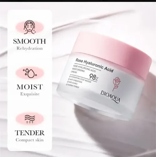 Bioaqua Crema Facial Antiedad Rose Hialurónico Ácido