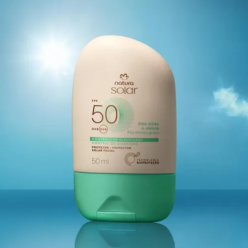 Protector Solar Facial Piel Mixta A Oleosa Fps 50 Natura
