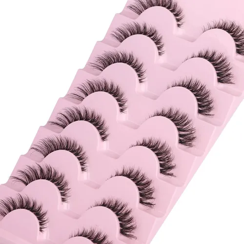 Pestañas Postizas Fox Eye 8 Pares Gvefetiee 40d Natural