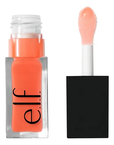 E.l.f. Glow Reviver Lip Oil Labial De Aceite Ultra Brillante Color Coral Fixation