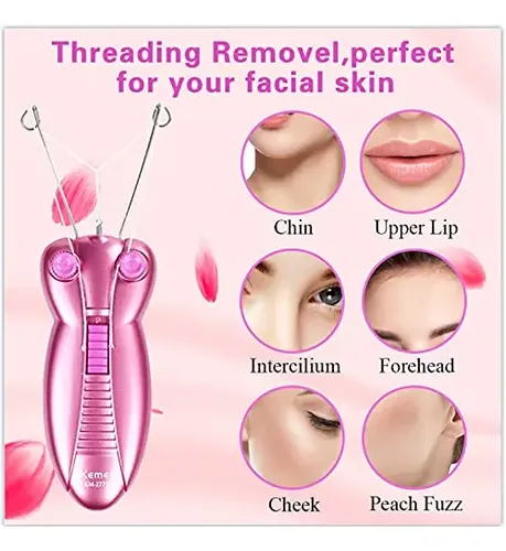 Removedor De Vello Facial Eléctrico Para Mujer, Ec Vision La
