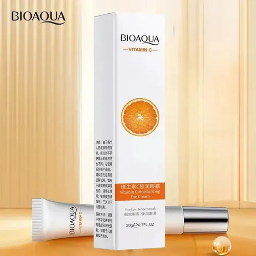 Crema Hidratante Bioaqua Vitamina C 20g Ojos 18+ Todo Tipo De Piel Día/noche