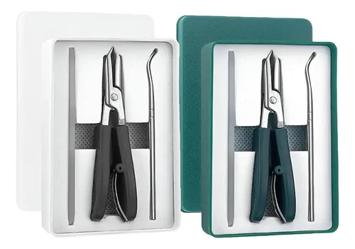 Cortauñas Biselados Eagle Beak, Dos Juegos (verde Negro)
