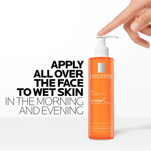 Limpiador Facial Con Vitamina C La Roche-posay, 200 Ml Todo Tipo De Piel Día/noche