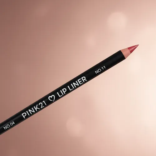 Pink 21 Lápiz Delineador De Labios Set X12 Colores Surtidos