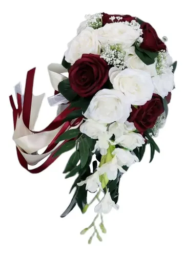 Compatible De La Flor Ramo De Dama De Boda De Seda De Huah