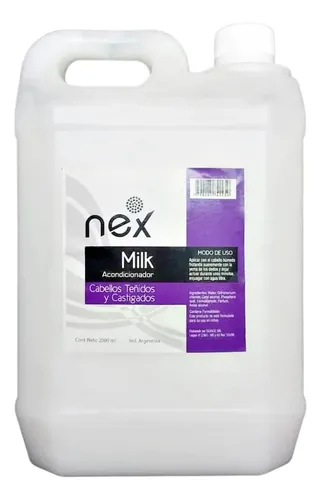 Acondicionador Nex Milk enjuague 2000 ml 2 litros bidon