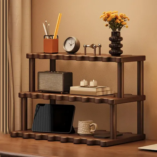 Organizador De Maquillaje Para Escritorio, Elegante, De Tres