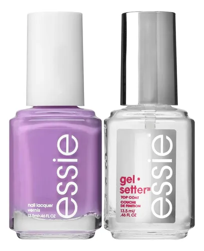 Top Coat Gel De Larga Duración Essie Duo Kit