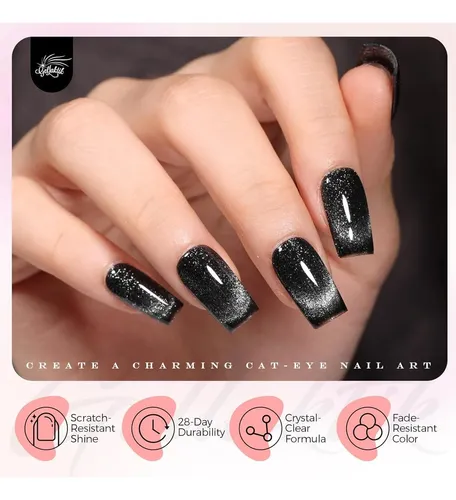 Esmalte En Gel 5 En 1 Eye Cat 15ml, Brillo Y Magnetismo