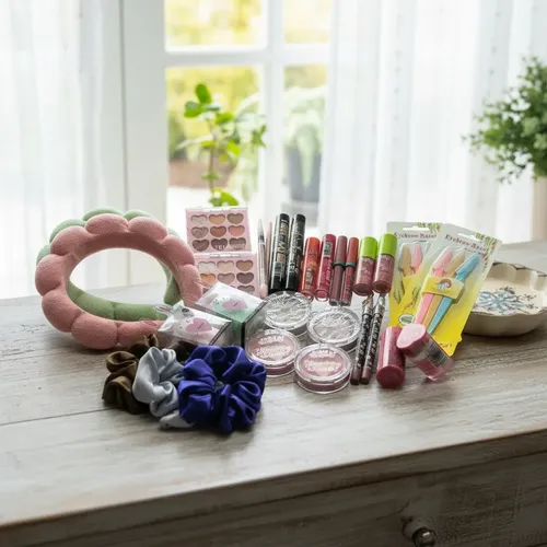 Set Mayorista De Maquillaje 29 Productos Sombra Vincha Glos