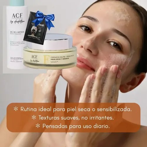 Dadatina Skincare Acf Limpieza Fortaleza Antiarrugas Rosacea