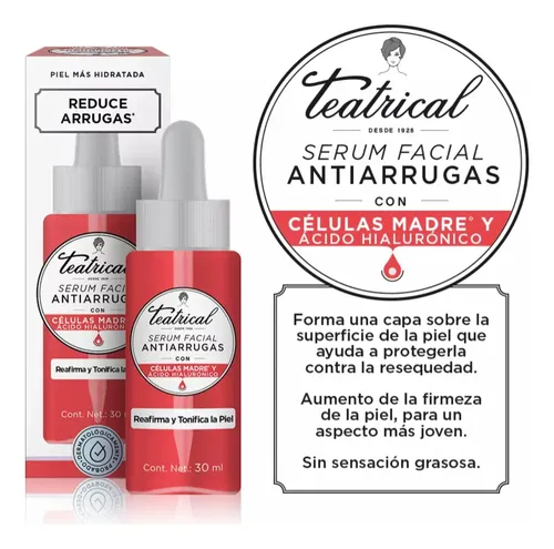 Teatrical Serum Antiarrugas Células Madre Ac Hialurónico 30g