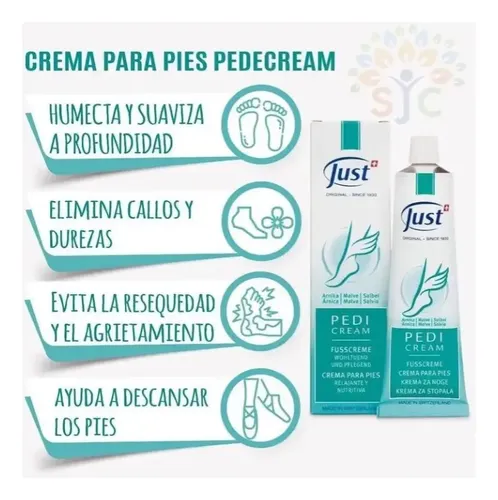 Crema Herbal Para Pies Pedicream 25g Viajero Just Original