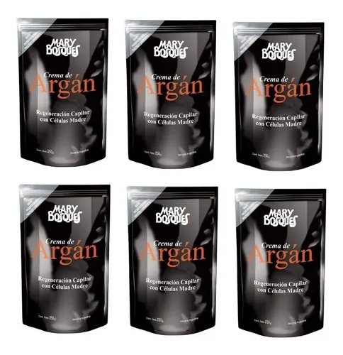 Kit Crema Argan Mary Bosques Con Celulas Madres 250 Gr X 6