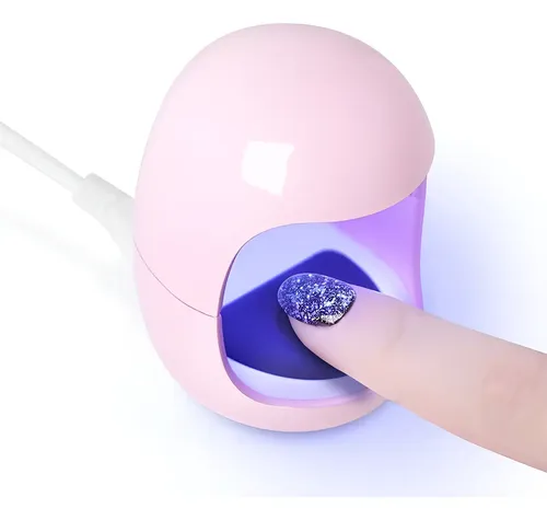 Mini Cabina Uv Led 6w Cherrycoco Gelificadas Press Semi Rosa