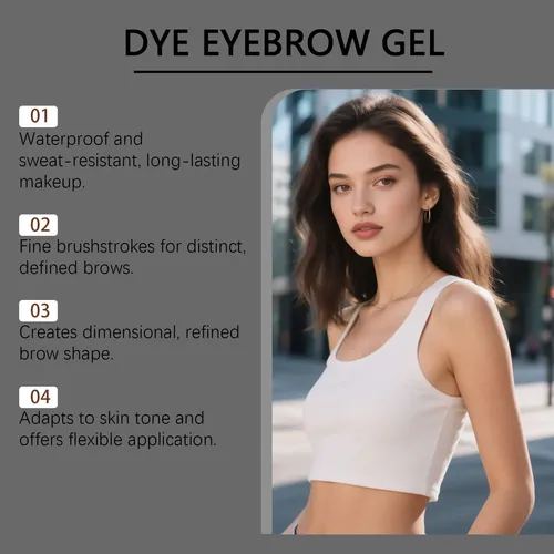 Gel For Cejas De Larga Duración Resistente Al Agua Marrón 1