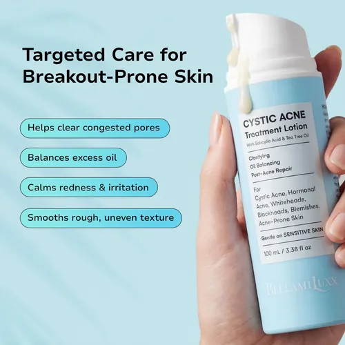Crema De Tratamiento Del Acné Bellamiluxx Para Rostro Con 2% Acneica Día/noche