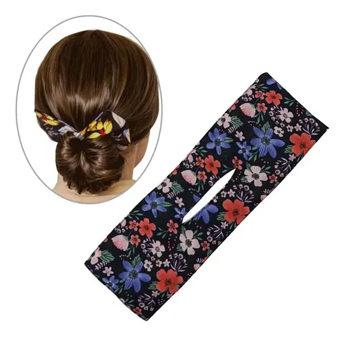 ..2 Set Summer Deft Bun Hair Bands Alambre Diadema Multicolor