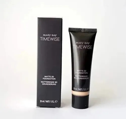 Base De Maquillaje Larga Duración Time Wise 3 D Mary Kay Tono Beige C130