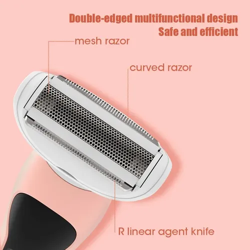 Depiladora Eléctrica 5 En 1 Recargable Para Mujer Pink