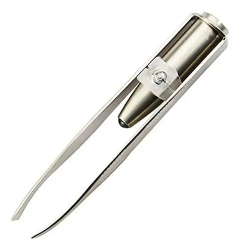 Pinzas Ganpub 8,8×0,8×1,6cm Con Luz Led Y Acero Inoxida