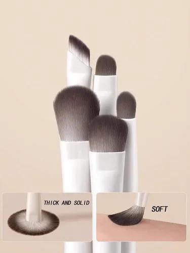 Set De 5 Brochas De Maquillaje For Sombra De Ojos &rf