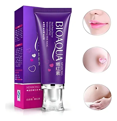 Bioaqua Crema Aclarante Íntima con Fragancia a Rosas, Ilumina la Piel