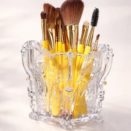 Organizador Porta Limas/ Pincel Mariposa Manicura Acrílico