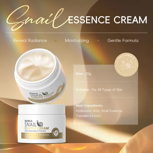 Kit Hidratante Facial Laikou Snail, 2 Unidades, Skin Radianc Normal Día/noche