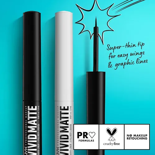Nyx Professional Delineador Liquido Vivid Matte Liquid Liner