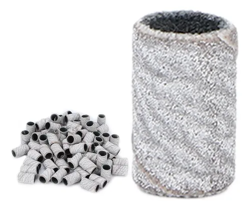 Anillos De Lija Para Manicura, 100 Unidades, Bandas Profesio