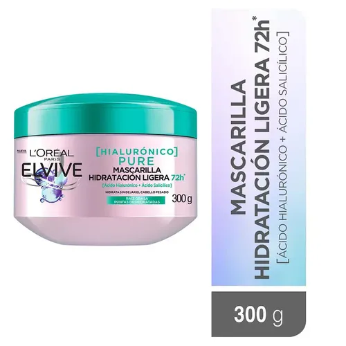 Mascarilla Hialuronico Pure Elvive L´oréal Paris 300g
