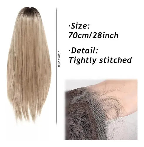 [ Pelucas Largas Y Rectas Rubias Natural For Mujeres *