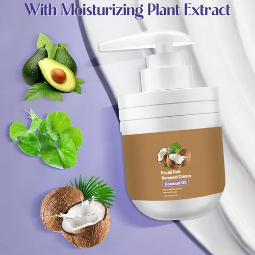 Crema Depilatoria Facial Con Aceite De Coco 2×120 G