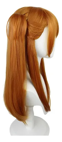 T’ K Peluca Larga Con Flequillo Cosplay Shikinami Asuka