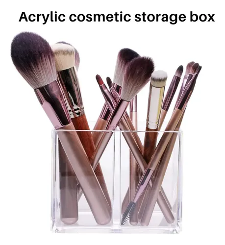 Soporte Acrílico Transparente Para Maquillaje, Bolígrafos, L