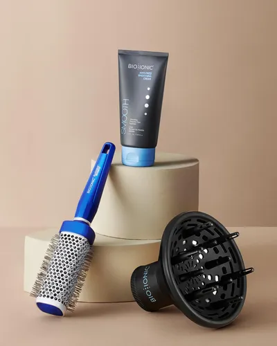 Cepillo Para Cabello Bio Ionic Bluewave Mediano Nanoiónico