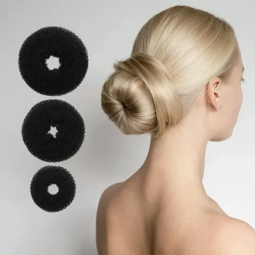 21 Pcs Kit Y Chongo Mágico Dona Espuma Con Broche Cabello