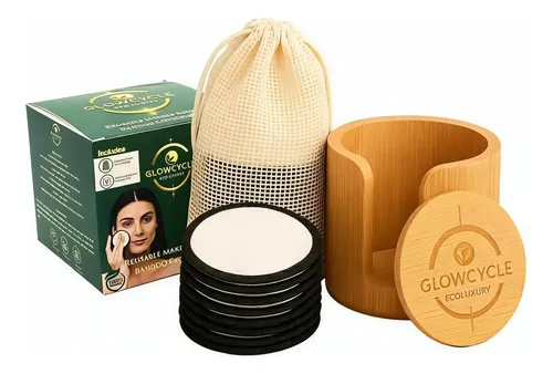 Discos Desmaquillantes Reutilizables Glowpad Co. Bambú Y