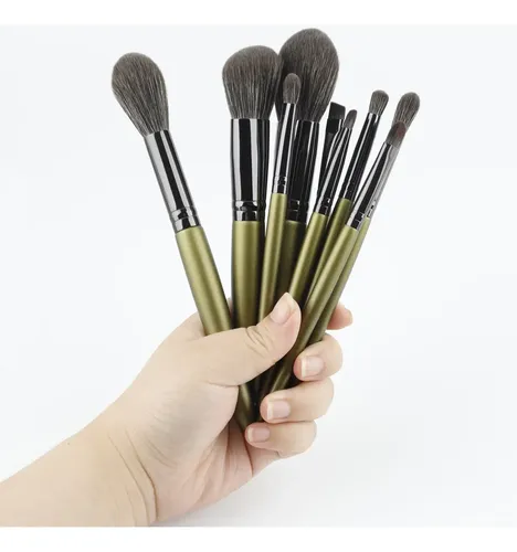 Set De 9 Brochas De Maquillaje Para Principiantes (gris)