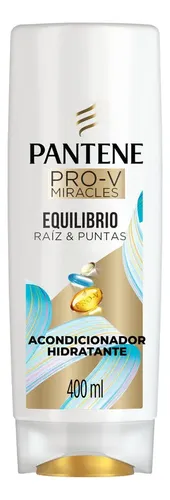 Acondicionador Hidratante para pelo Mixto Pantene Equilibrio Raíz y Puntas Pro-V Miracles con aceite de baobab, algas marinas y Pro-Vitamina B5 400 ml