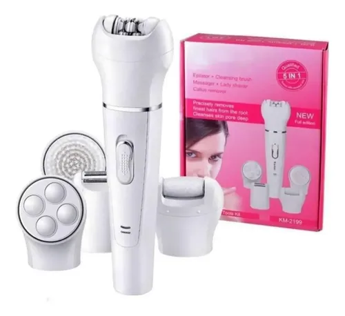 Kit Belleza Depiladora Pulidor Masajeador Rostro Recarg