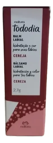 Bálsamo Labial Natura Tododia Cereza y Avellana