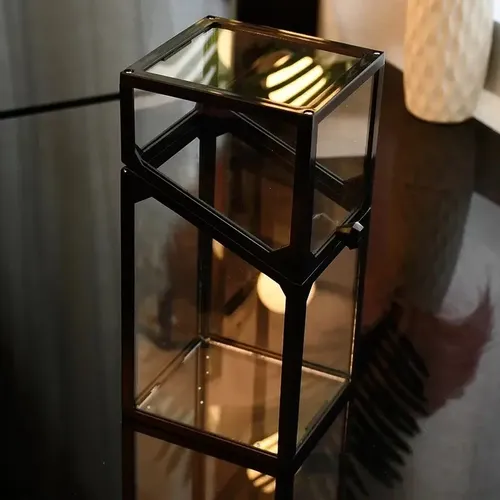 Organizador De Brochas Maquillaje Vidrio Premium Sin Pincel