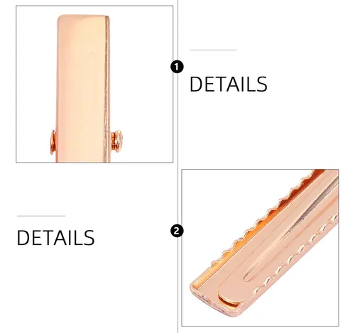 ..50pcs Clips De Pelo Metálicos Para Hacer Epoxy..