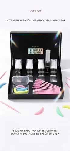 Kit Lash Lift Iconsign Caja Negra Para Lifting De Pestañas.