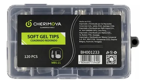 Tips Para Soft Gel Transparentes Prelimados  Cherimoya  X120