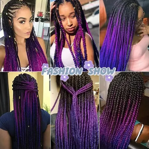 3 Paquetes De Cabello Sintético Para Trenzar 24 Pulgadas