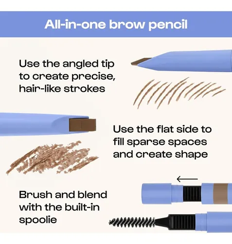 Lápiz De Cejas All-in-one Swift Brow De Alleyoop Soft Brown